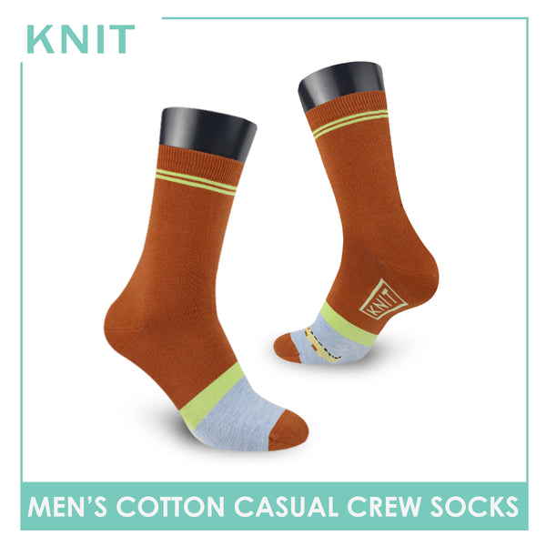 Knit Men’s Cotton Light Performance Crew Socks 1 pair KMC4401