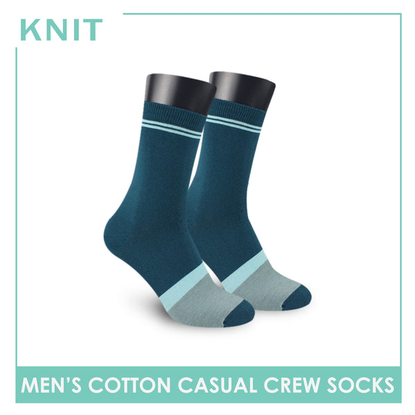 Knit Men’s Cotton Light Performance Crew Socks 1 pair KMC4401