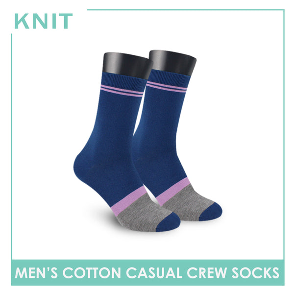 Knit Men’s Cotton Light Performance Crew Socks 1 pair KMC4401