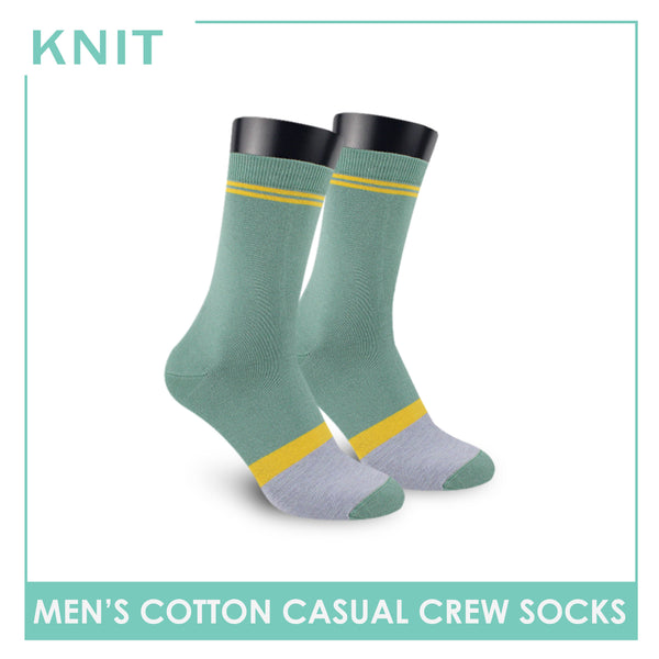 Knit Men’s Cotton Light Performance Crew Socks 1 pair KMC4401