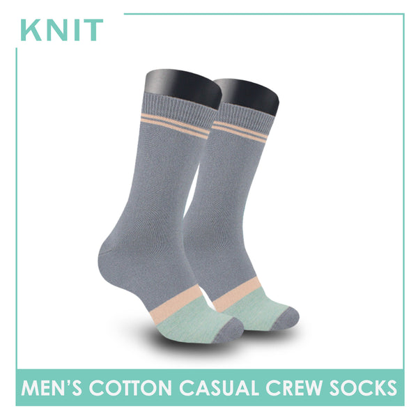 Knit Men’s Cotton Light Performance Crew Socks 1 pair KMC4401