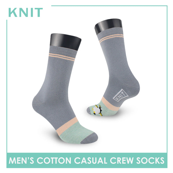 Knit Men’s Cotton Light Performance Crew Socks 1 pair KMC4401