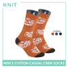 Knit Men’s Halloween Cotton Light Performance Crew Socks 1 pair KMC4402