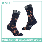 Knit Men’s Halloween Cotton Light Performance Crew Socks 1 pair KMC4402