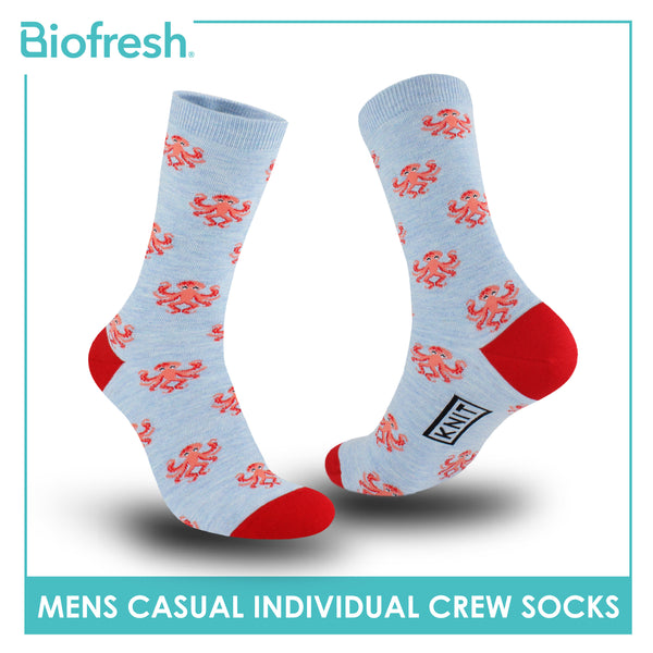 Knit Men's Octopus Cotton Thin Casual Crew Socks 1 pair KMC511