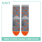 Knit Men's Crab Cotton Thin Casual Crew Socks 1 pair KMC511