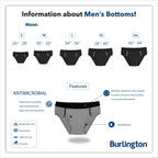 Burlington Men's Cotton Bikini Brief 3 pieces in a pack GTMBSG1