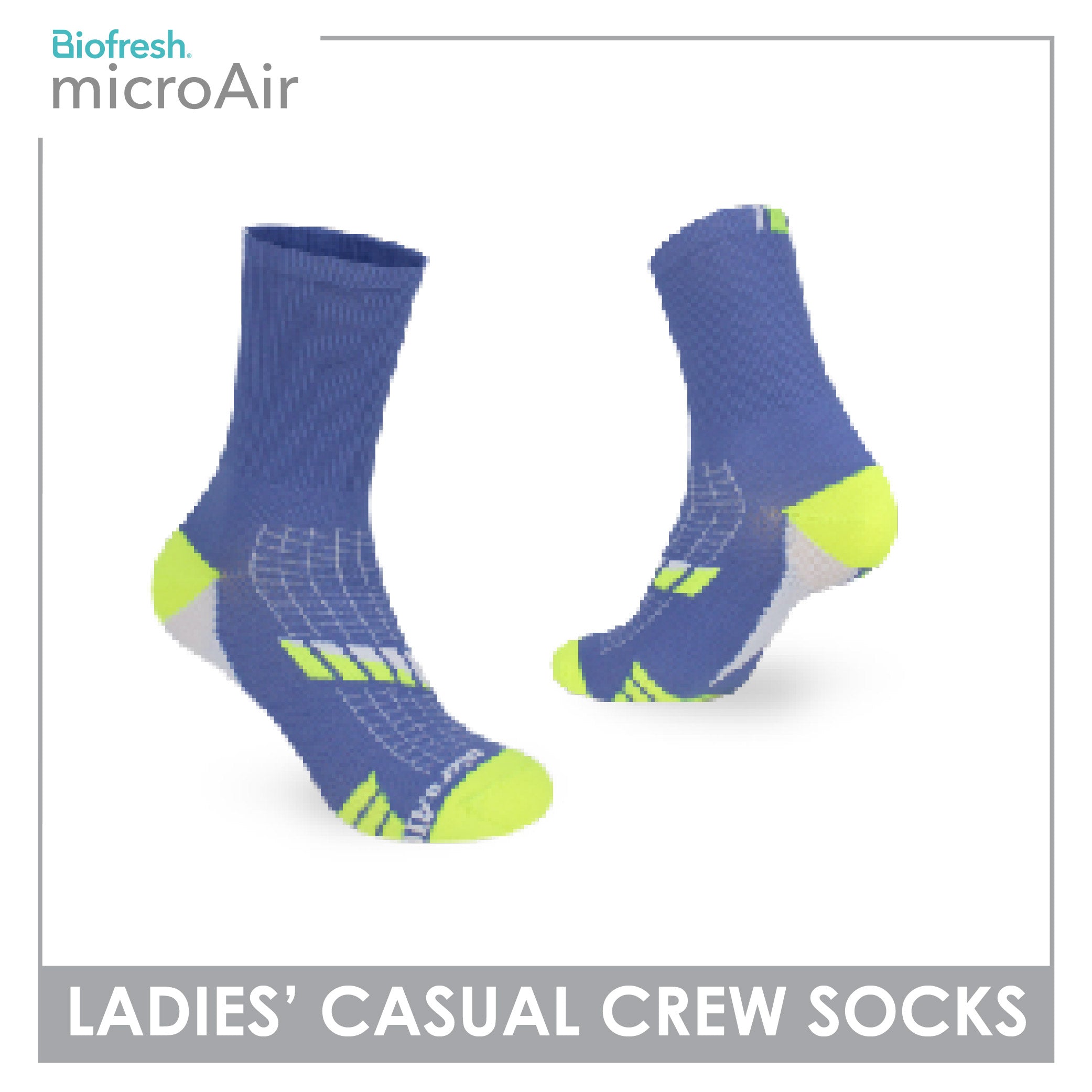 Biofresh Microair Ladies’ Crew Compression Socks 1 pair in 1 pack MLCP532
