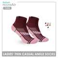 Biofresh Microair Ladies' Antimicrobial Thin Casual Ankle Compression Socks 1 pair MLCP611
