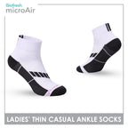 Biofresh Microair Ladies' Antimicrobial Thin Casual Ankle Compression Socks 1 pair MLCP611