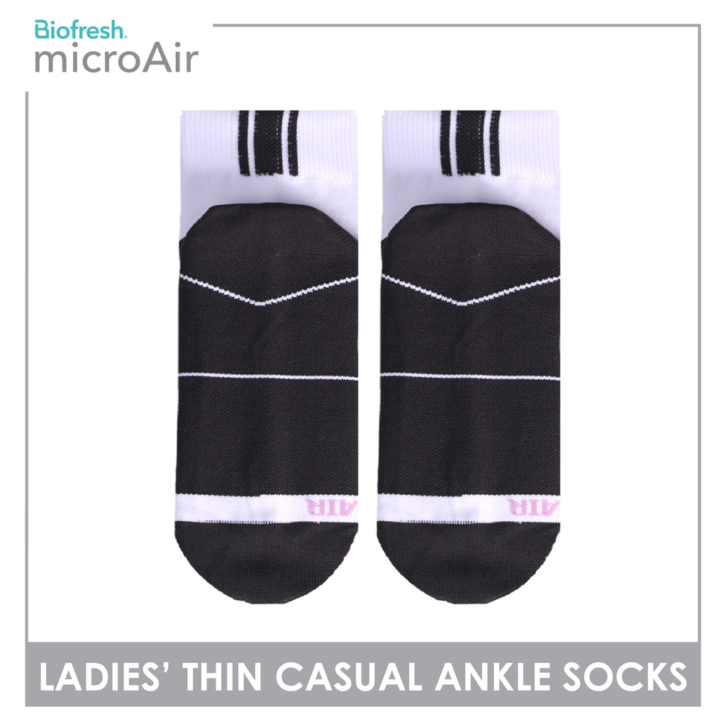 Biofresh Microair Ladies' Antimicrobial Thin Casual Ankle Compression Socks 1 pair MLCP611