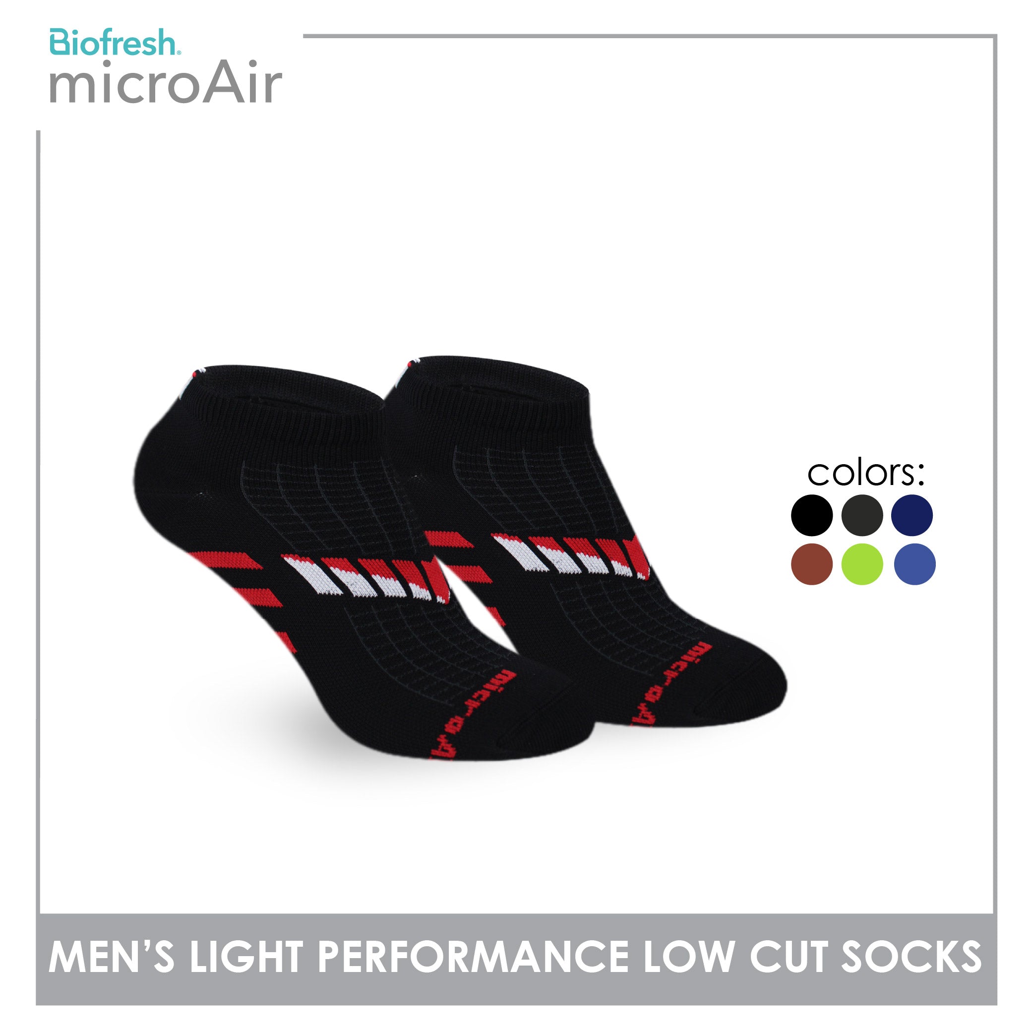 Biofresh Microair Men’s Low Cut Compression Socks 1 pair in 1 pack MMCP531