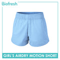 Biofresh Active Kids Girls Antimicrobial AirDry Motion Shorts 1 piece MUGSH611