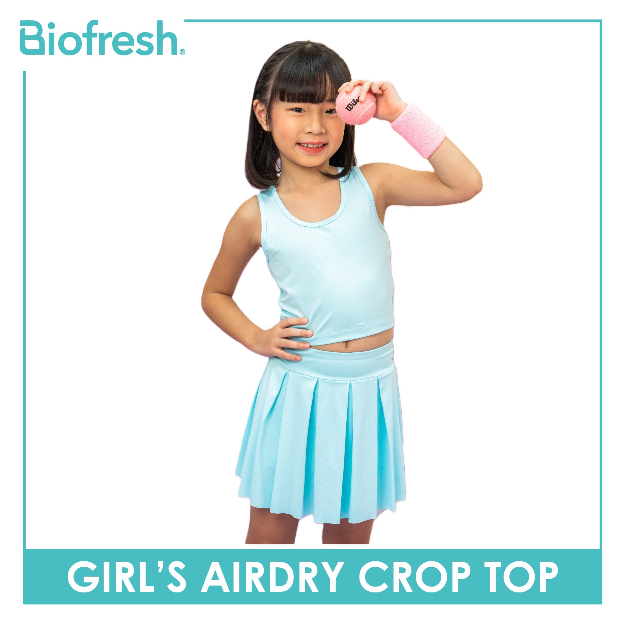 Biofresh Active Kids Girls AirDry Crop Top 1 piece MUGST531