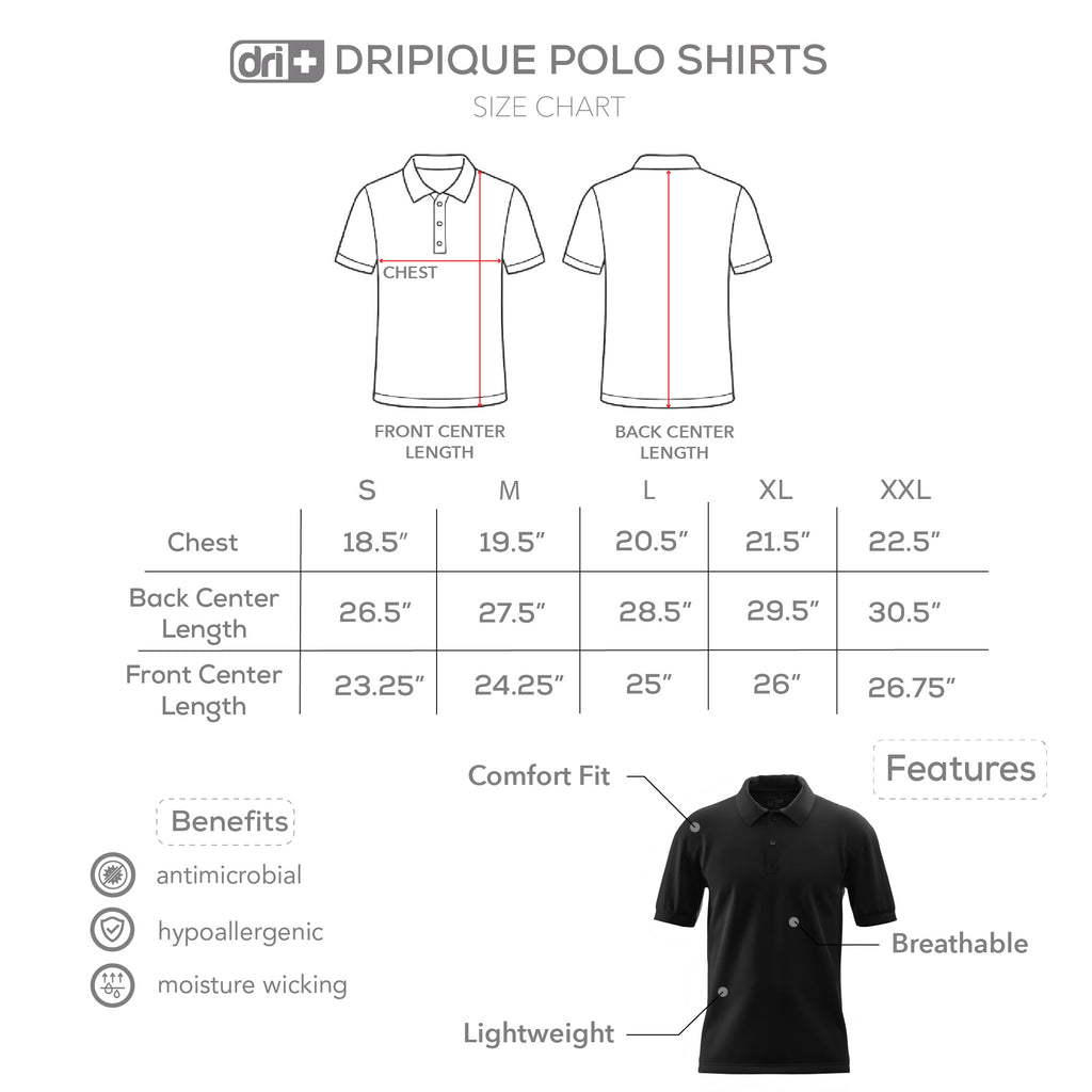 Dri Plus Men’s DRIPIQUE Collection Polo Shirt 1pc DUMSPN521