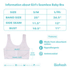 Biofresh Girls’ Antimicrobial Seamless Babybra 1 piece UGBR04