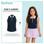 Biofresh Active Kids Girls AirDry Zip Sleeveless Polo Shirt 1 piece MUGSS611