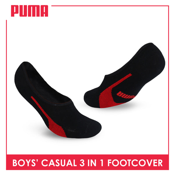 Puma Boys’ Cotton Lite Thin Casual Foot Cover 3 pairs in a pack PBCFG1