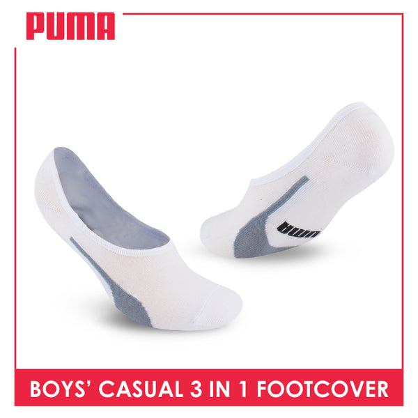 Puma Boys’ Cotton Lite Thin Casual Foot Cover 3 pairs in a pack PBCFG1