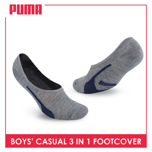 Puma Boys’ Cotton Lite Thin Casual Foot Cover 3 pairs in a pack PBCFG1