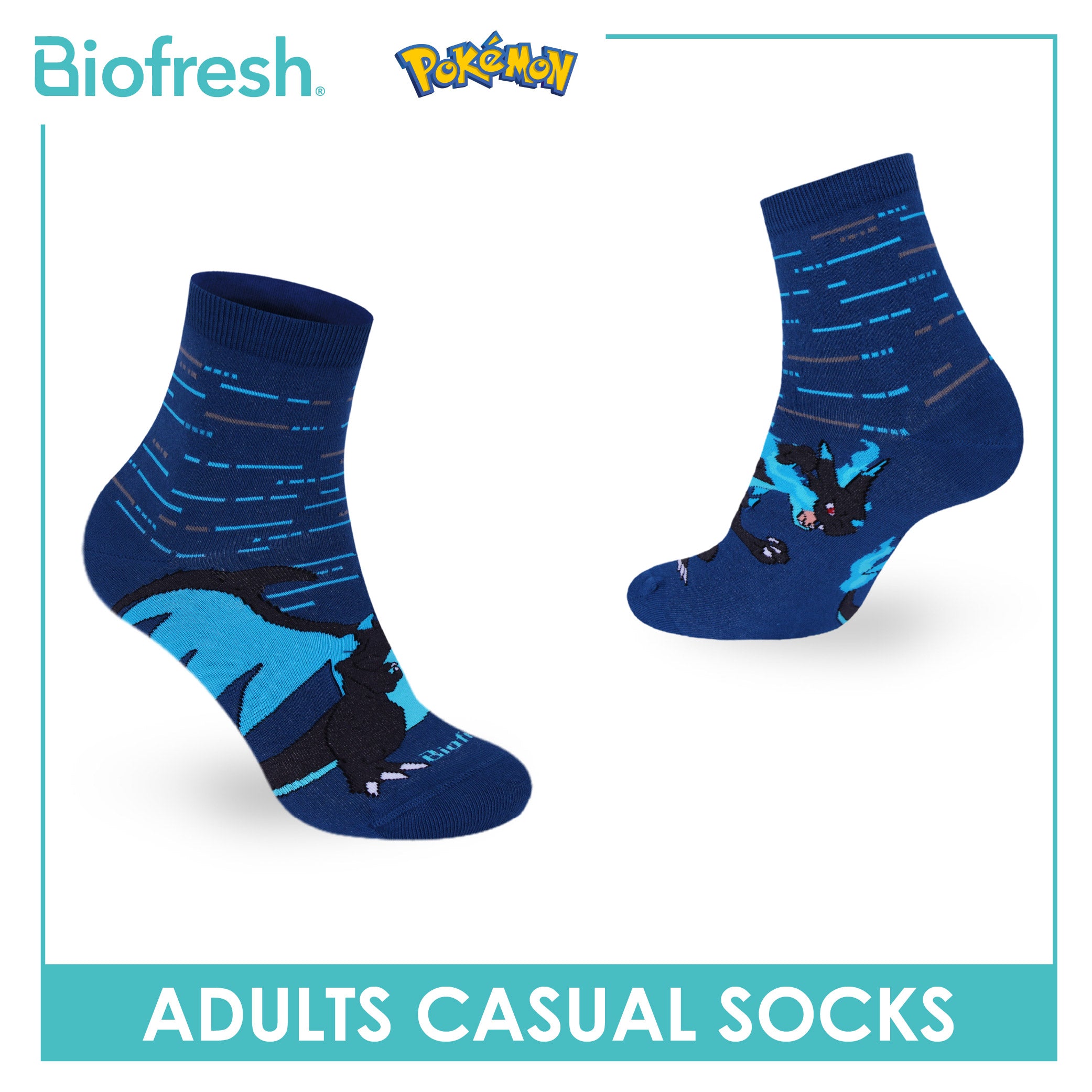 Biofresh | Pokemon Adults Cotton Thin Casual Socks 1 pair PKRMC531