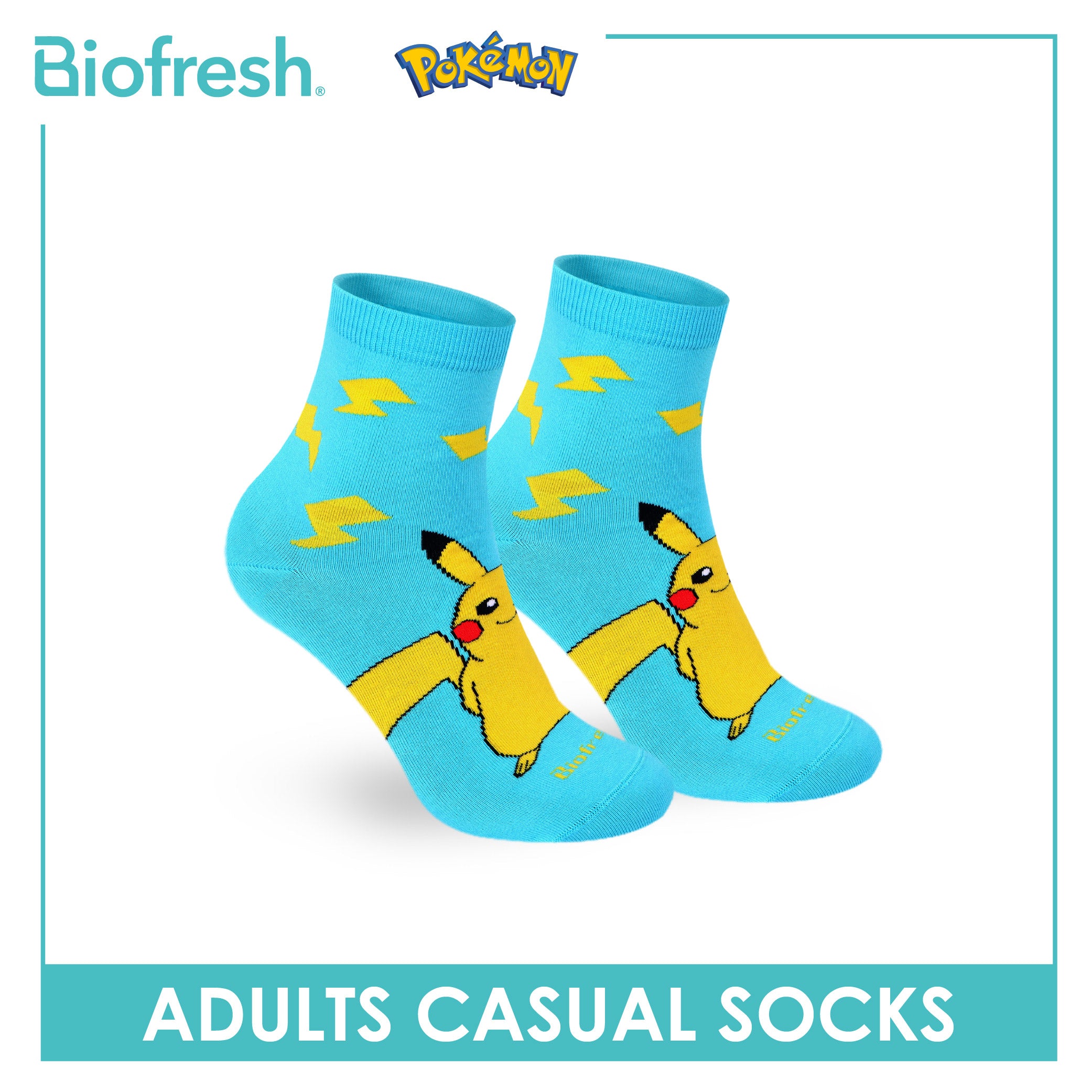 Biofresh | Pokemon Adults Cotton Thin Casual Socks 1 pair PKRMC531