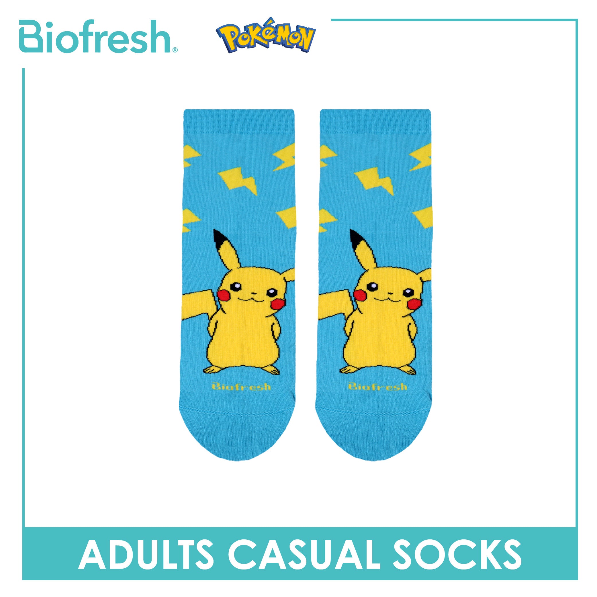Biofresh | Pokemon Adults Cotton Thin Casual Socks 1 pair PKRMC531