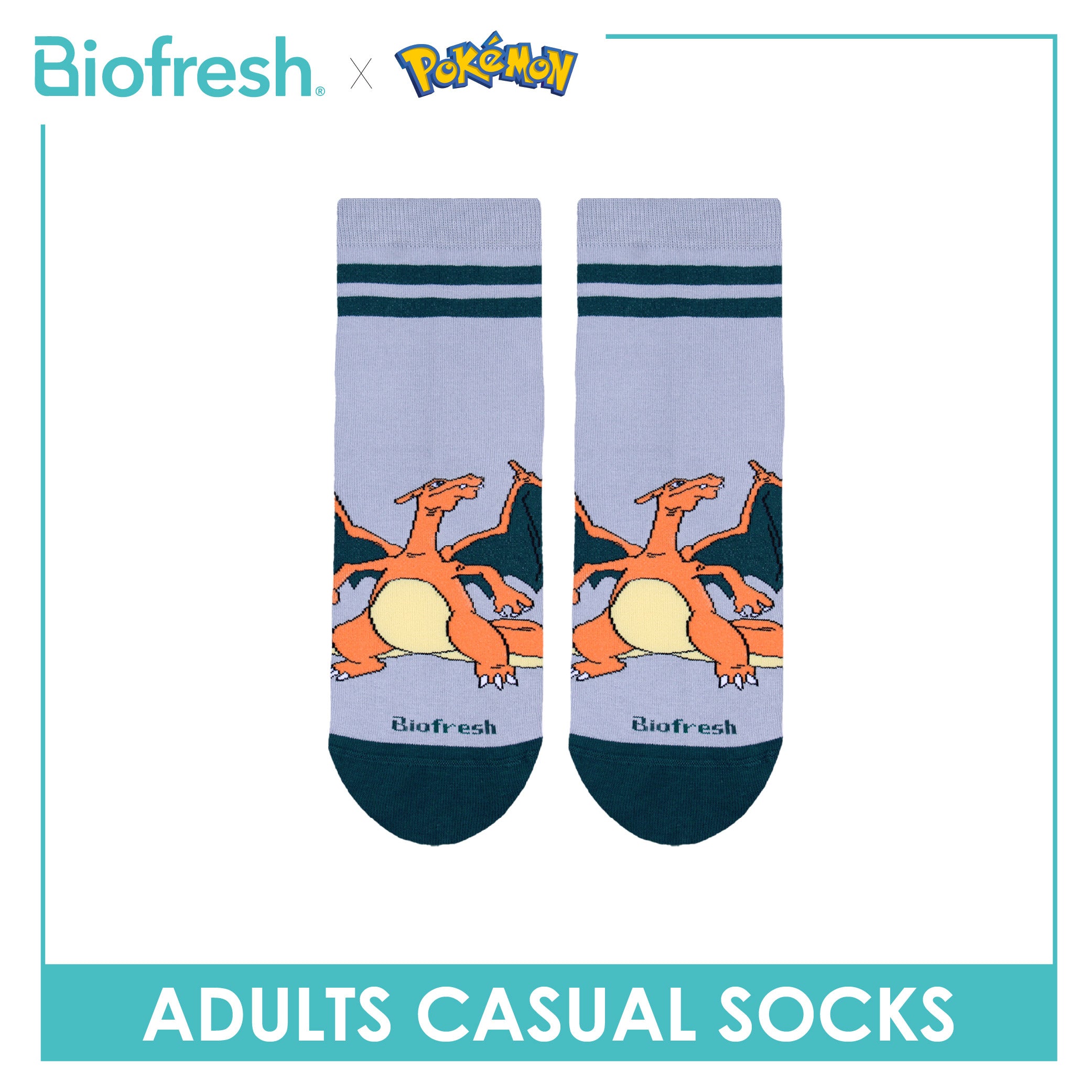 Biofresh | Pokemon Adults Cotton Thin Casual Socks 1 pair PKRMC531
