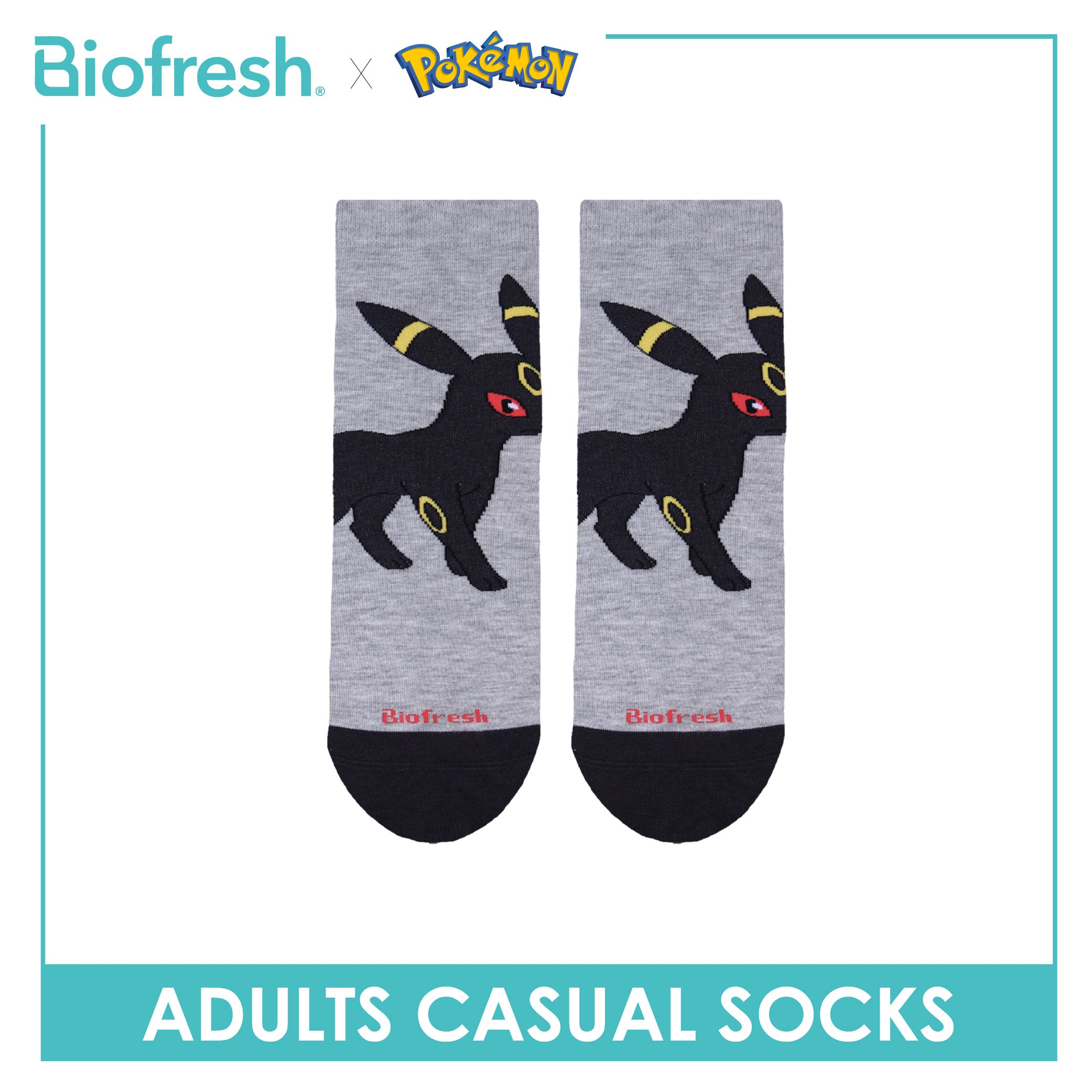 Biofresh | Pokemon Adults Cotton Thin Casual Socks 1 pair PKRMC531