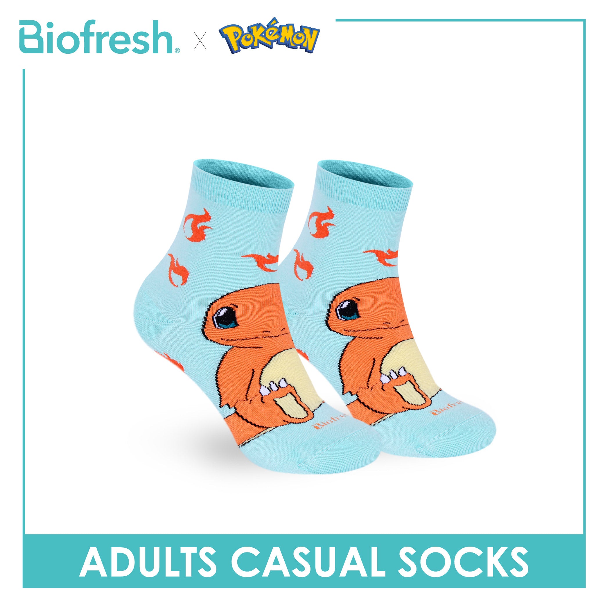 Biofresh | Pokemon Adults Cotton Thin Casual Socks 1 pair PKRMC531