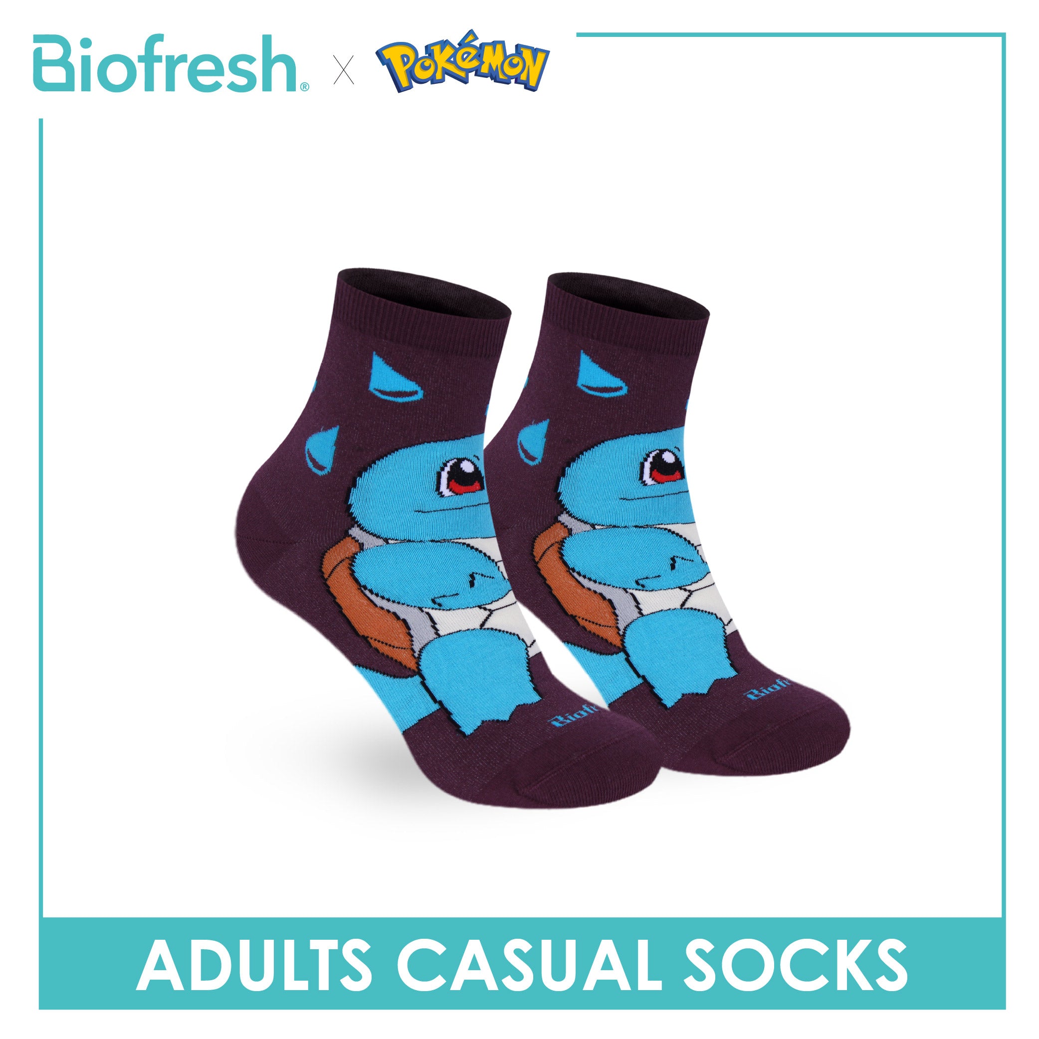 Biofresh | Pokemon Adults Cotton Thin Casual Socks 1 pair PKRMC531
