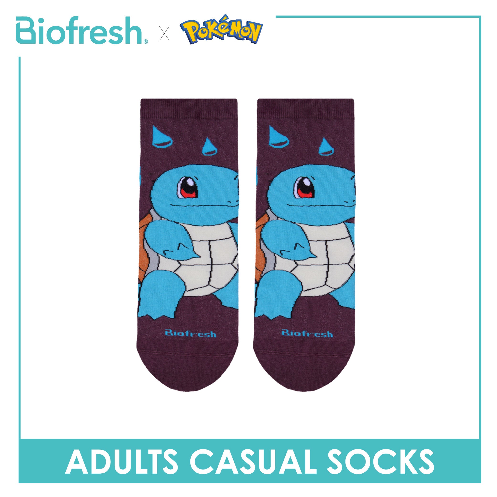 Biofresh | Pokemon Adults Cotton Thin Casual Socks 1 pair PKRMC531