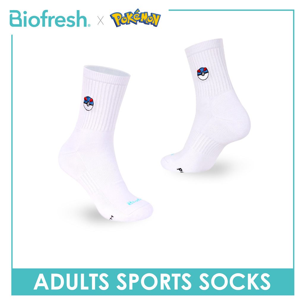 Biofresh | Pokemon Adults Cotton Embroidered Thick Sports Crew Socks 1 pair PKRMSE531
