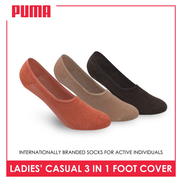 Puma Ladies’ Lite Casual Foot Cover 3 pairs in a pack PLCFG3101