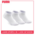 Puma Ladies' Cotton Casual Low Cut Socks 3 pairs in a pack PLCKG13