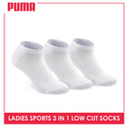 Puma Ladies' Cotton Casual Low Cut Socks 3 pairs in a pack PLCKG13
