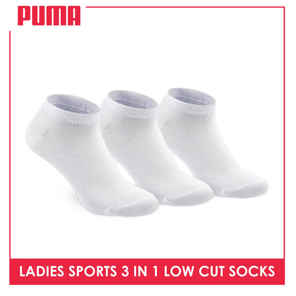 Puma Ladies' Cotton Casual Low Cut Socks 3 pairs in a pack PLCKG13