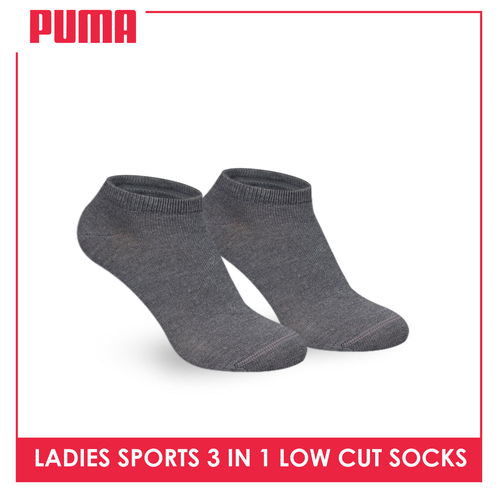 Puma Ladies' Cotton Casual Low Cut Socks 3 pairs in a pack PLCKG13