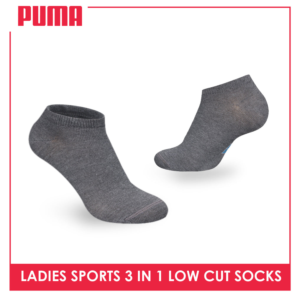 Puma Ladies' Cotton Casual Low Cut Socks 3 pairs in a pack PLCKG13