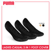 Puma Ladies' Cotton Lite Thin Casual Foot Cover 3 pairs in a pack PLFG1