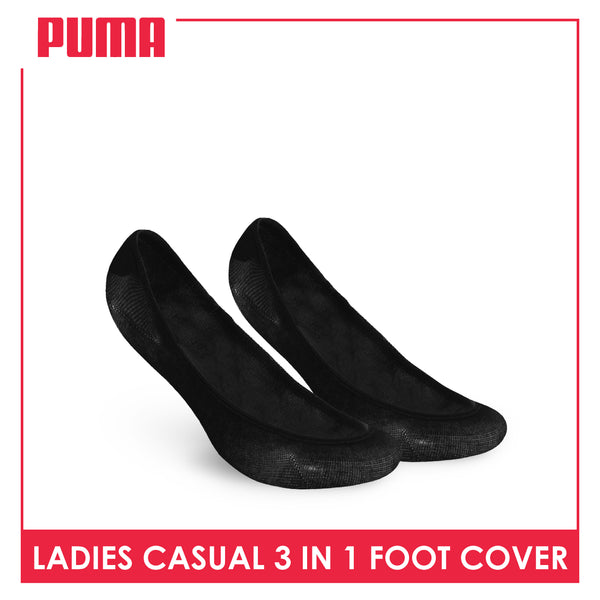 Puma Ladies' Cotton Lite Thin Casual Foot Cover 3 pairs in a pack PLFG1