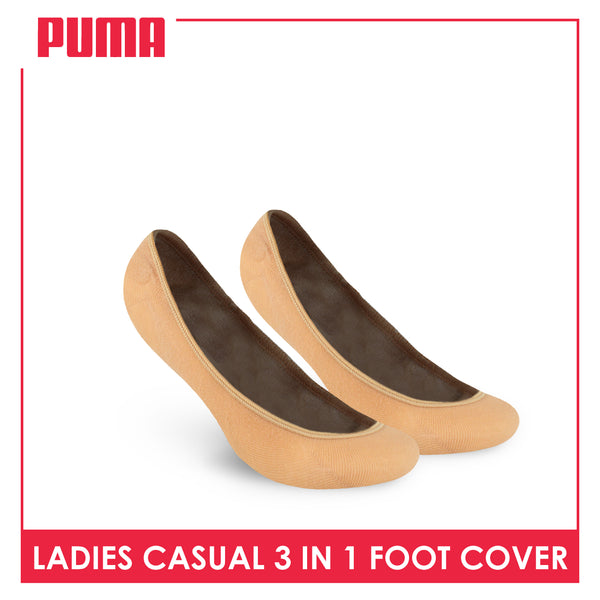 Puma Ladies' Cotton Lite Thin Casual Foot Cover 3 pairs in a pack PLFG1