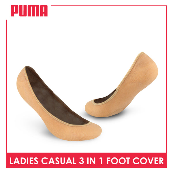 Puma Ladies' Cotton Lite Thin Casual Foot Cover 3 pairs in a pack PLFG1