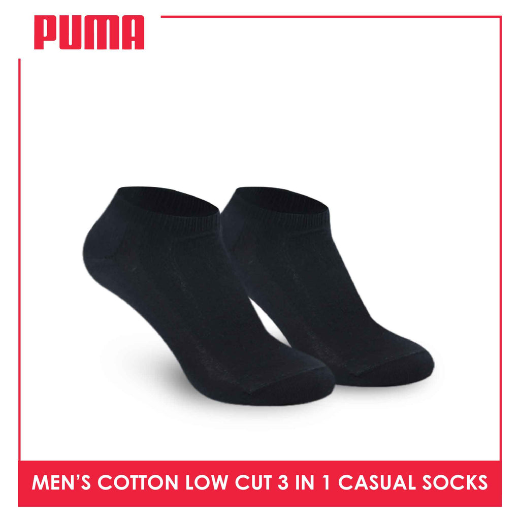 Puma Men's Cotton Lite Thin Casual Low Cut Socks 3 pairs in a pack PMCKG3