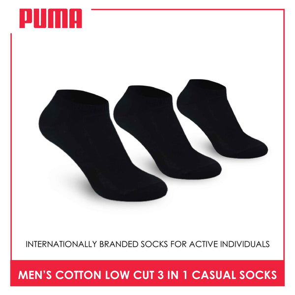 Puma Men's Cotton Lite Thin Casual Low Cut Socks 3 pairs in a pack PMCKG3
