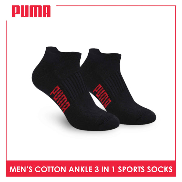 Puma Men's Cotton Thick Sports Ankle Socks 3 pairs in a pack PMSKG14