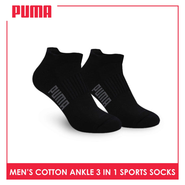 Puma Men's Cotton Thick Sports Ankle Socks 3 pairs in a pack PMSKG14