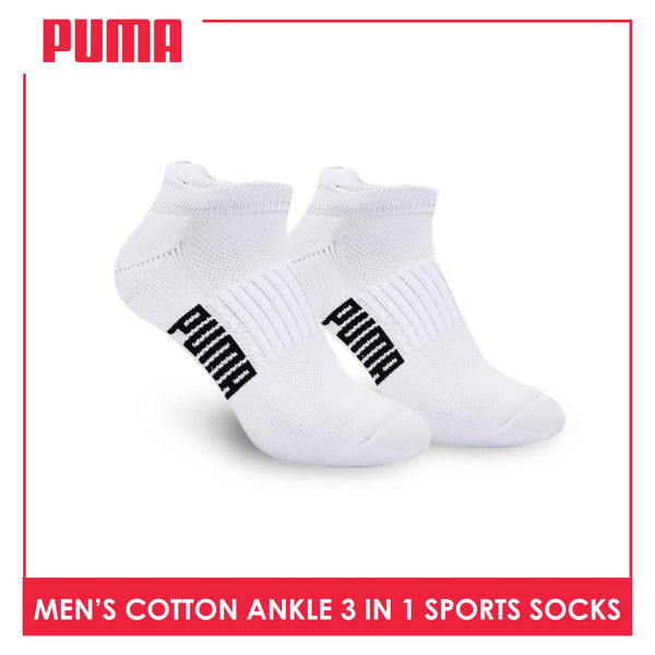 Puma Men's Cotton Thick Sports Ankle Socks 3 pairs in a pack PMSKG14