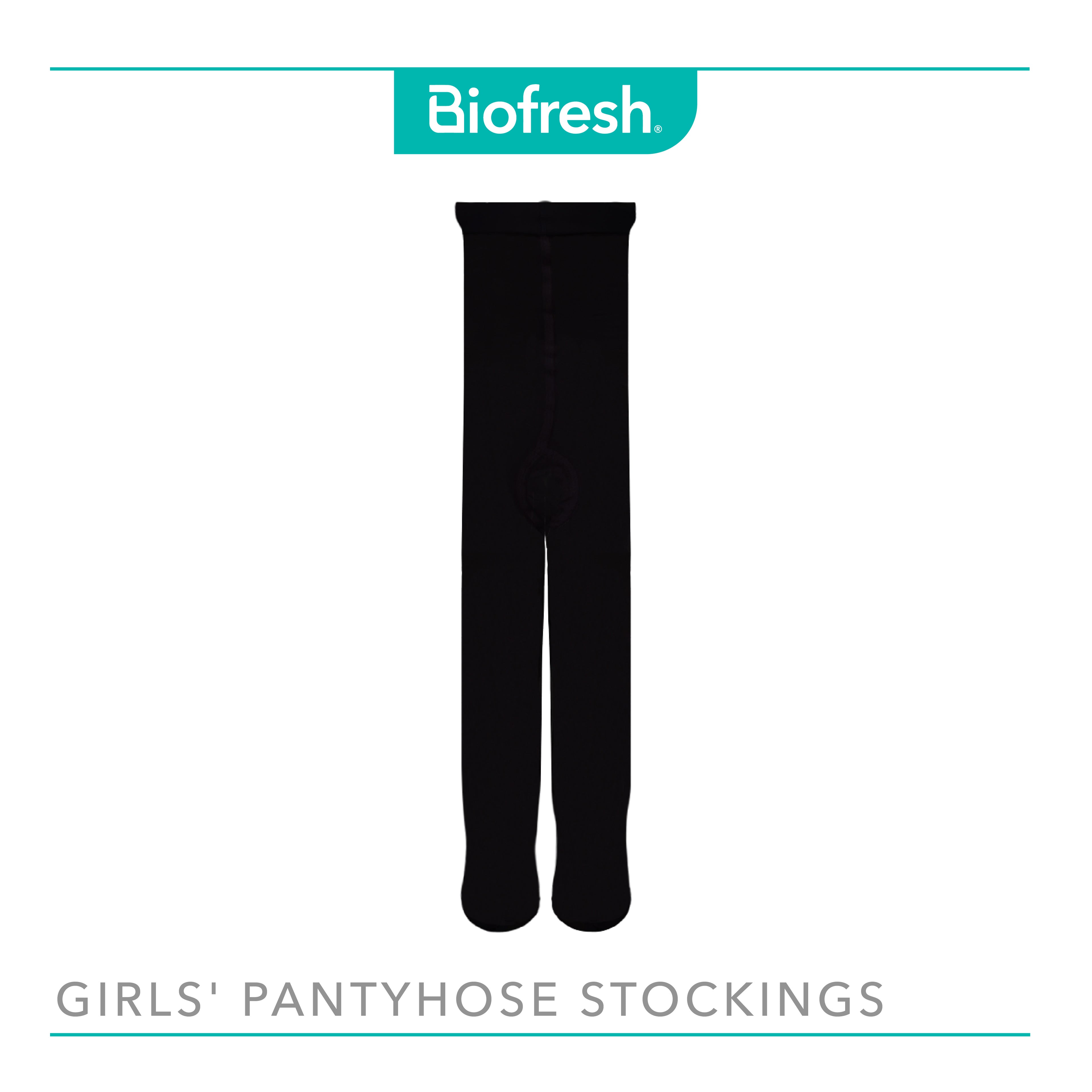 Biofresh Girls’ Antimicrobial Smooth Stretch Pantyhose Stockings 1 pair RCSP50