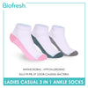 Biofresh Ladies' Antimicrobial Cotton Lite Thin Casual Ankle Socks 3 pairs in a pack RLCKG41